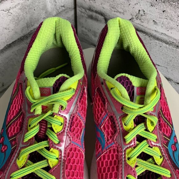 Saucony Ride 5 Pink Athletic Running Shoes - Picture 5 of 8